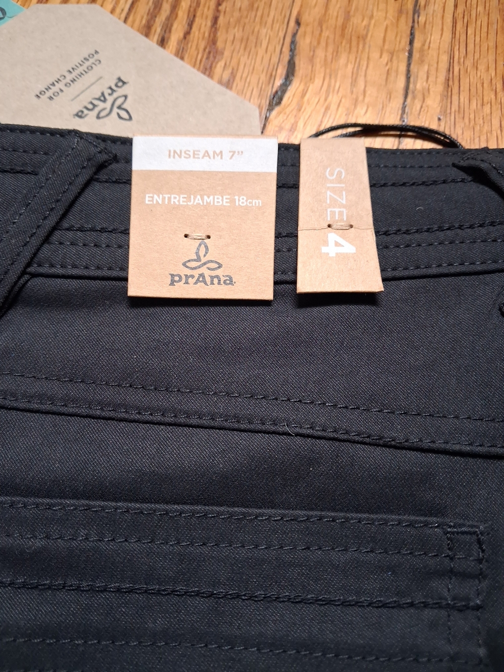Prana Women's Black Athletic Shorts - Picture 3 of 5